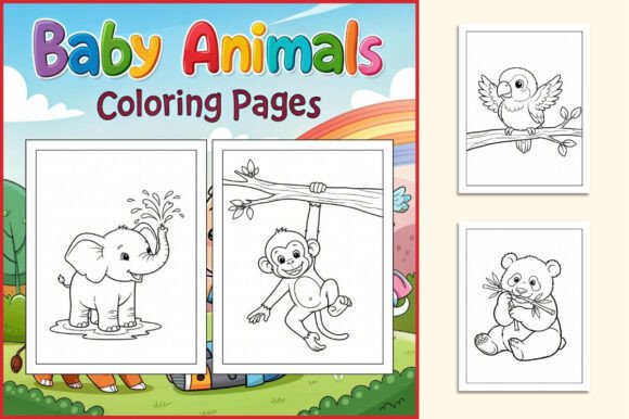 Adorable Baby Animals Coloring Pages for Creative Kids