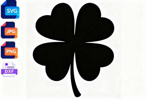 Black Four Leaf Clover SVG: A Designer's Lucky Charm