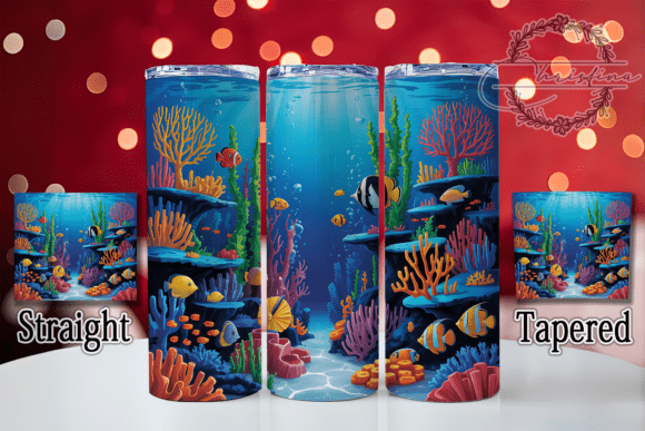 Colorful Aquarium Fish Tumbler: A Splash of Vibrancy for Your Projects