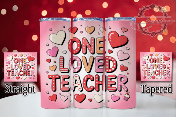 Cute Valentine Teacher Tumbler: A Design for Educators