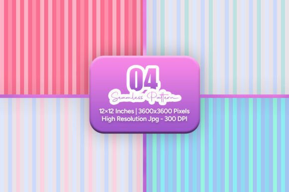 Fresh Visual Energy: Pink & Blue Stripe Seamless Patterns