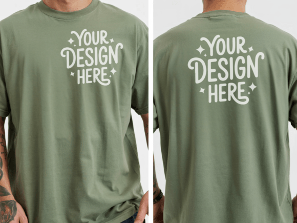 Gildan 5000 Front Back T-shirt Mockup: Your Go-To for Clean Designs