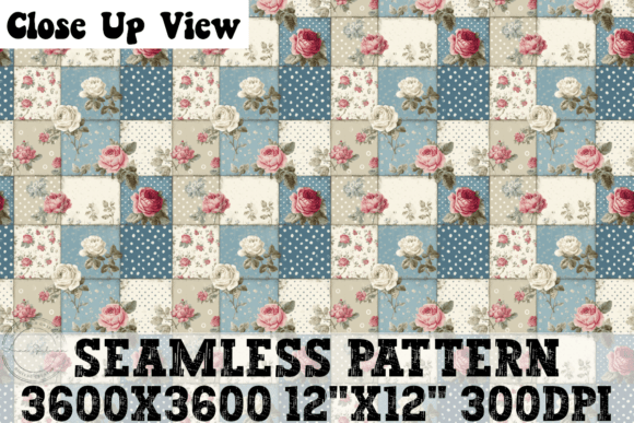 Patchwork Roses Seamless Pattern: A Versatile Design Asset