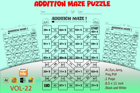 Printable Pdf Addition Maze Worksheet: A Fun Learning Tool