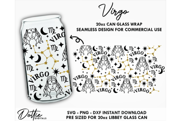 Stellar Designs: The 20oz Libbey Glass Can Wrap SVG