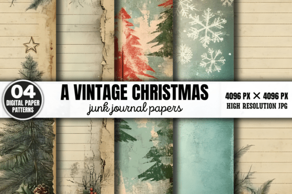 Timeless Holiday Charm: A Vintage Christmas Journal Pattern 5