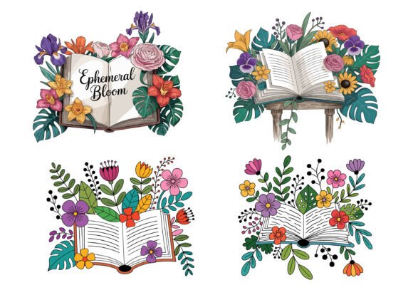 Watercolor Open Book and Flower Bundle: A Designer's Guide