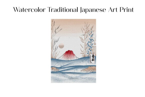 Watercolor Traditional Japanese Art: A Guide to Serene Design